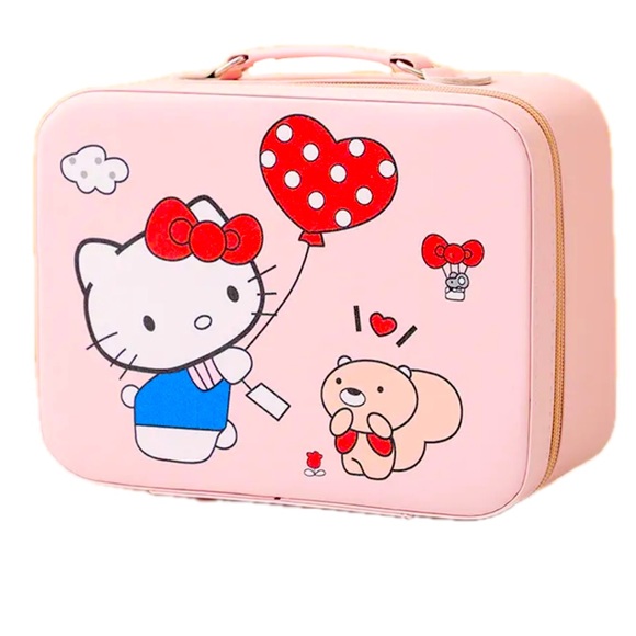 Hello Kitty Handbags - NWOT Hello Kitty Makeup Train Case